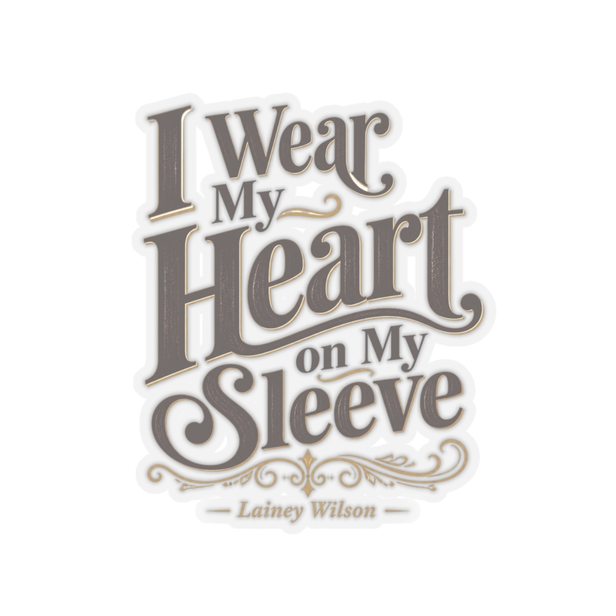 Lainey Wilson "I Wear My Heart on My Sleeve" Sticker
