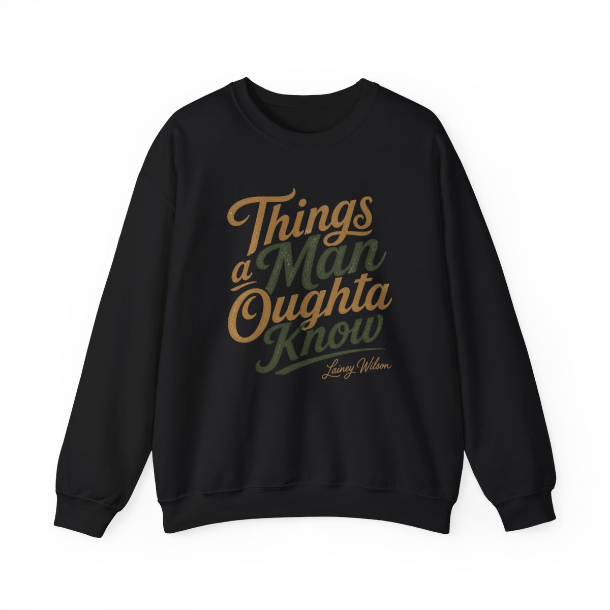 Lainey Wilson "Things a Man Oughta Know" Crewneck - alternate angle 2, merchandise
