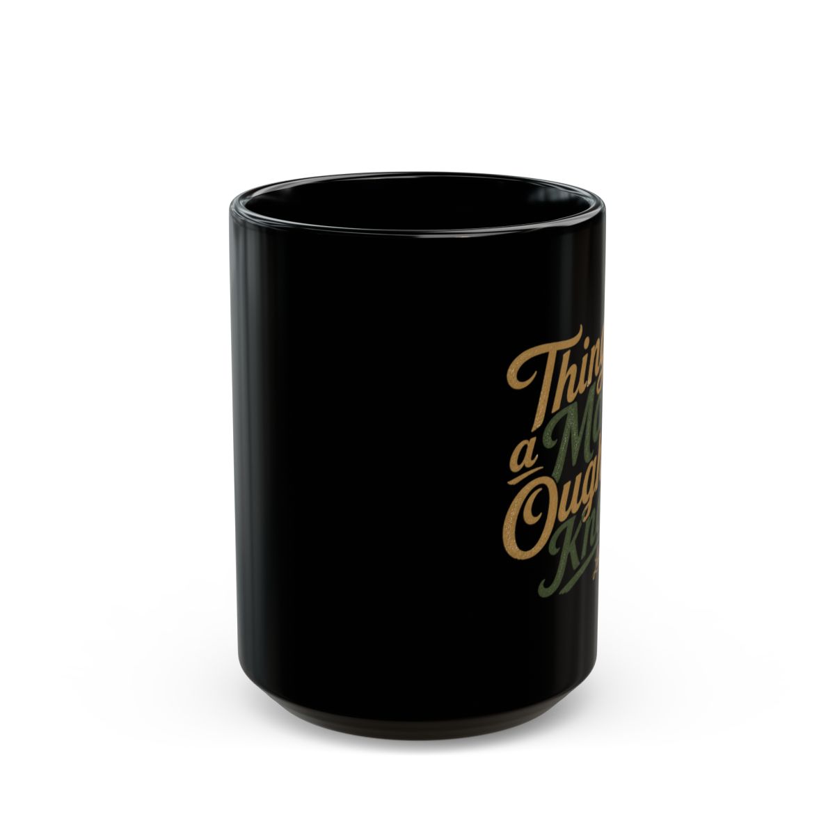 Lainey Wilson "Things a Man Oughta Know" Black Mug - alternate angle 4, merchandise
