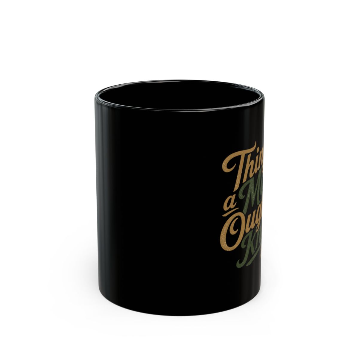 Lainey Wilson "Things a Man Oughta Know" Black Mug - alternate angle 1, merchandise