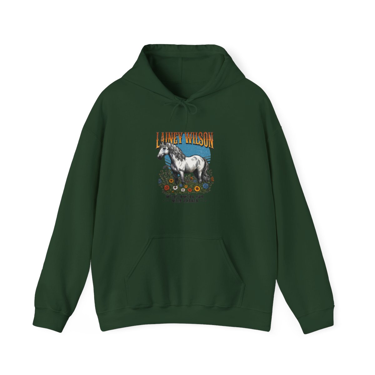 Lainey Wilson Wildflowers and Wild Horses Hoodie - alternate angle 2, merchandise
