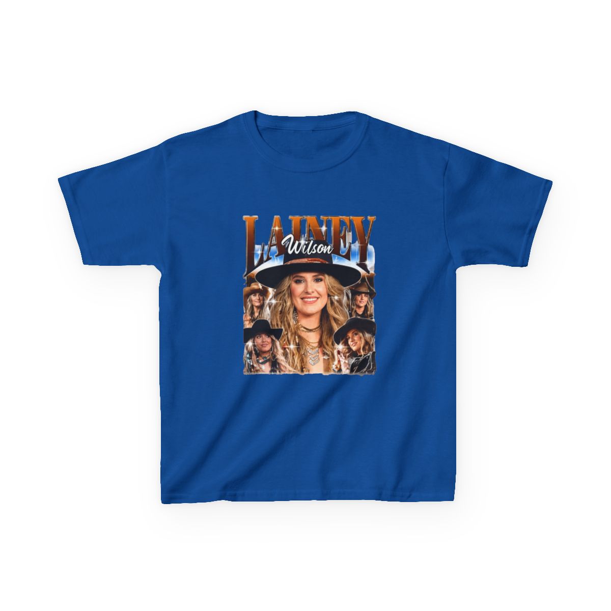 Lainey Wilson Vintage Country Music Kids T-Shirt - alternate angle 3, merchandise