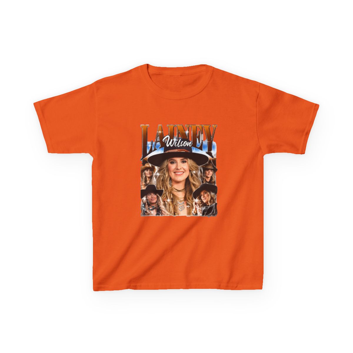 Lainey Wilson Vintage Country Music Kids T-Shirt - alternate angle 2, merchandise