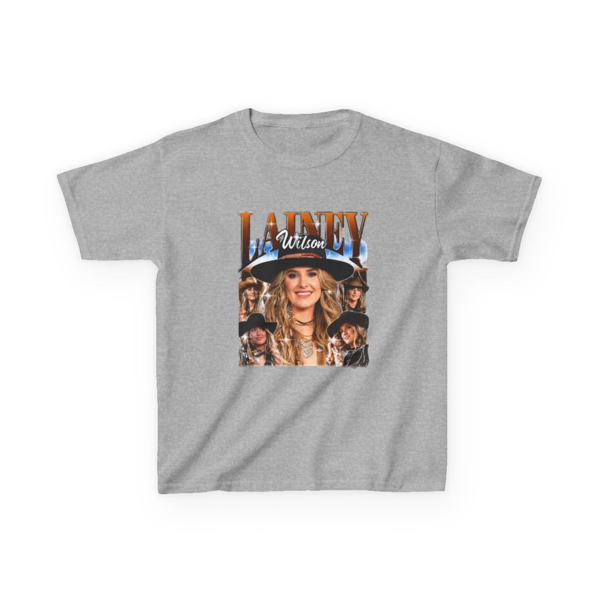 Lainey Wilson Vintage Country Music Kids T-Shirt - alternate angle 5, merchandise