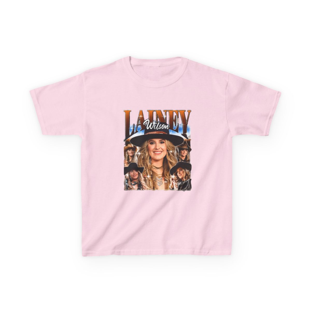 Lainey Wilson Vintage Country Music Kids T-Shirt - alternate angle 3, merchandise