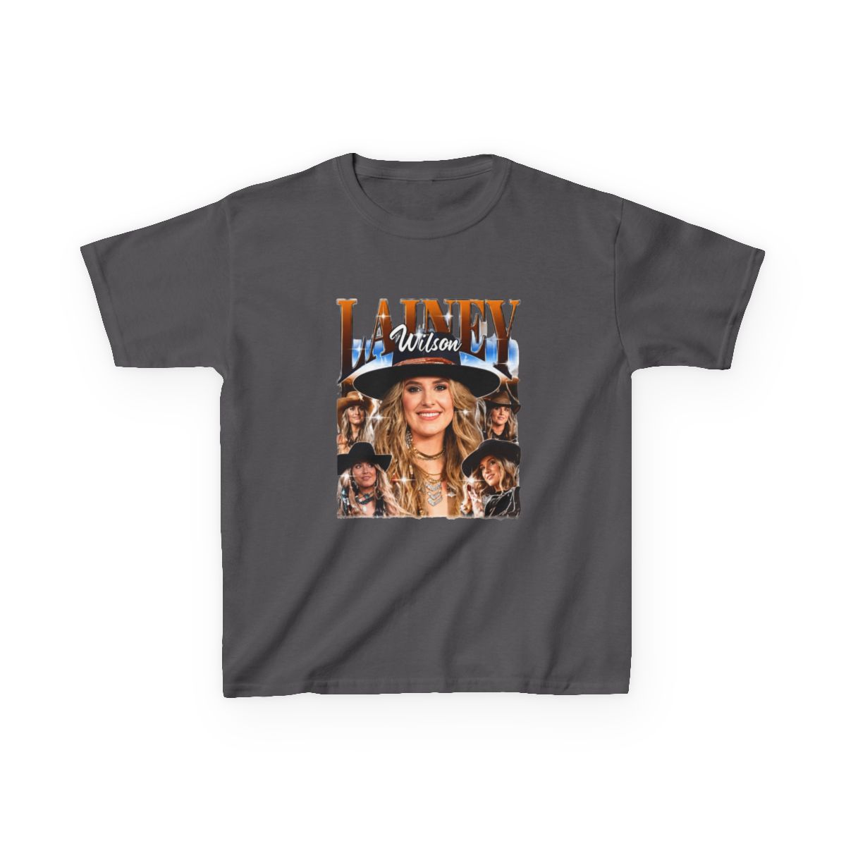 Lainey Wilson Vintage Country Music Kids T-Shirt - alternate angle 4, merchandise
