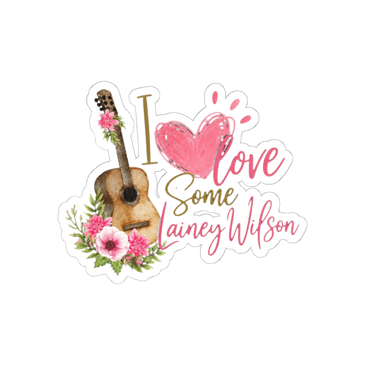 COUNTRY MUSIC - LAINEY WILSON SQUARE STICKER - alternate angle 2, merchandise
