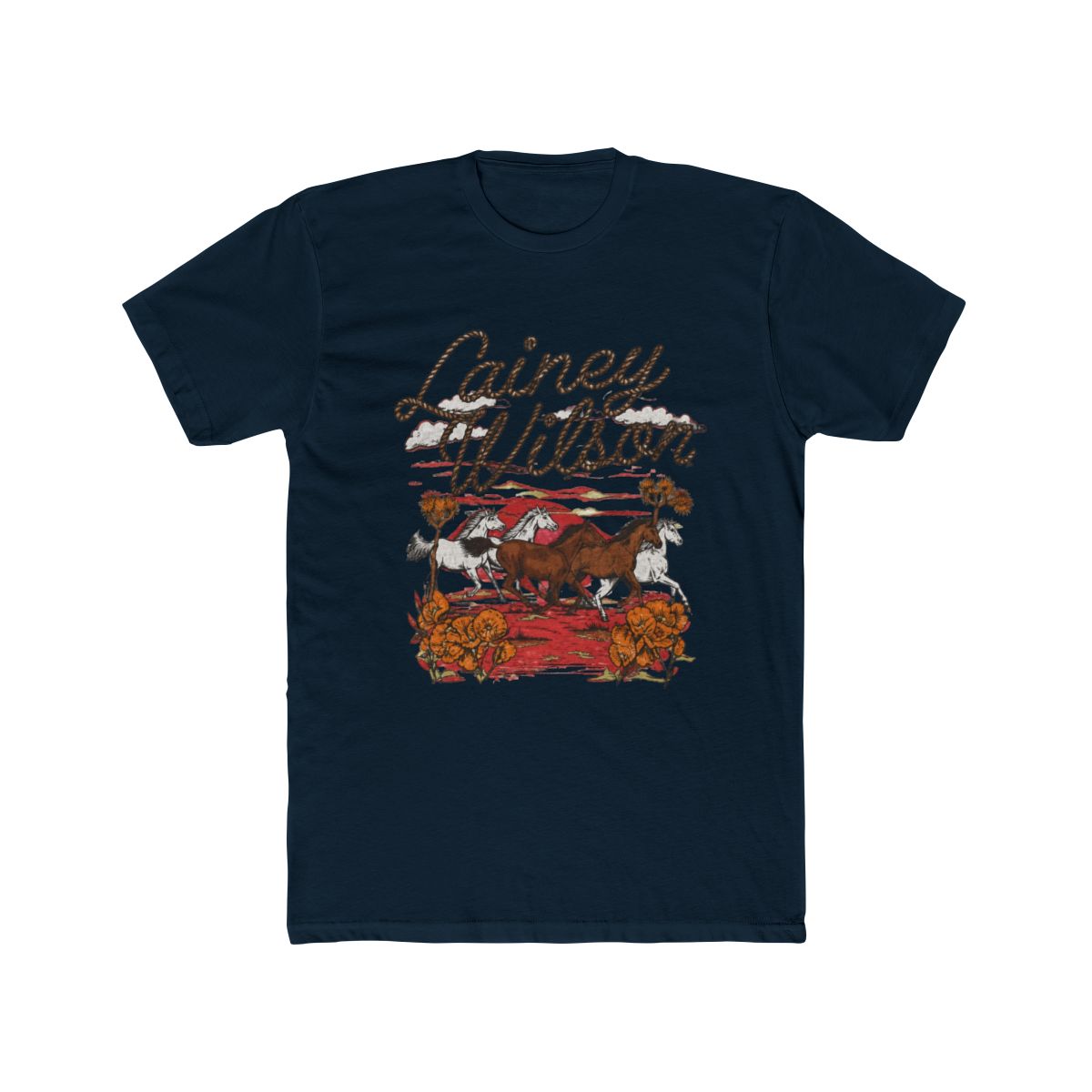 Lainey Wilson Wild Horses girl vintage T Shirt - alternate angle 2, merchandise