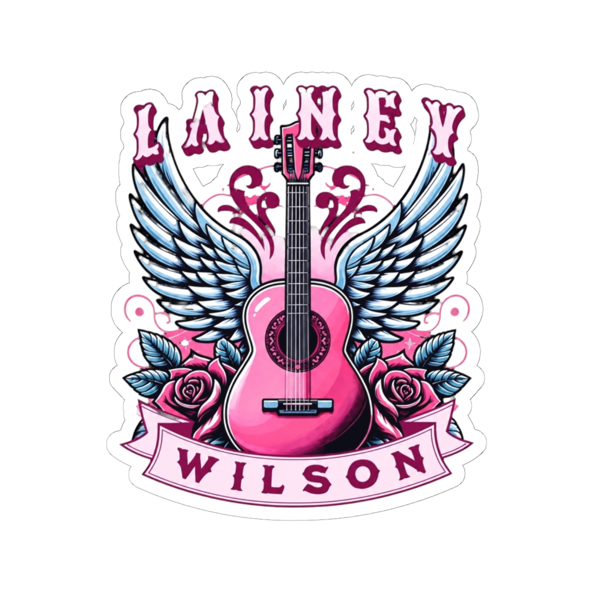 Lainey Wilson Guitar Sticker