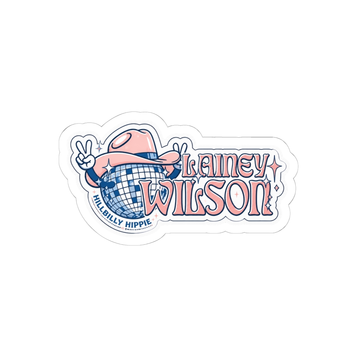 Lainey Wilson Hillbilly Hippie Sticker